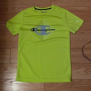 Yellow green champion short sleeve shirt